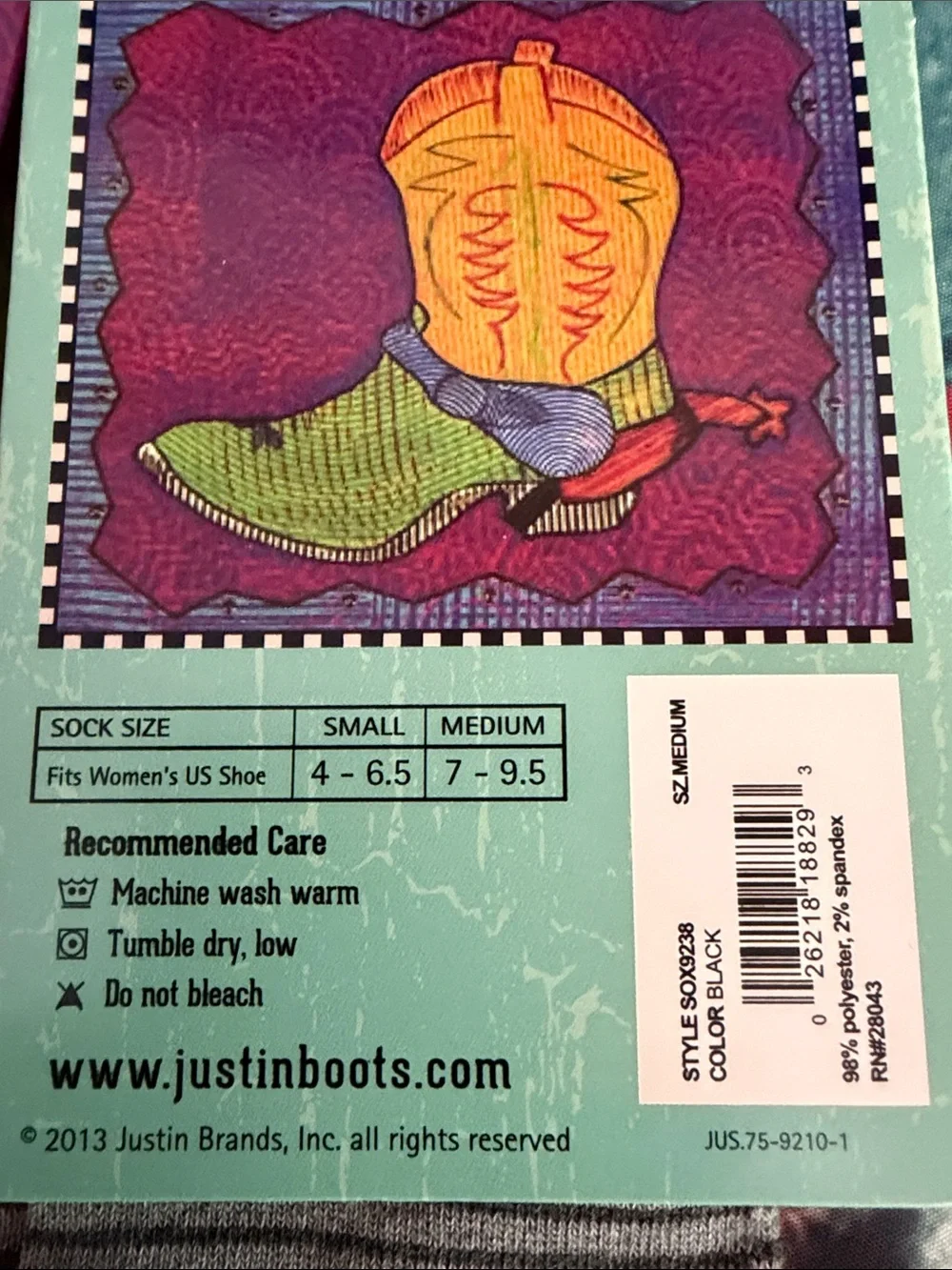 Justin Boots Gray and Black Striped Women's Over-the-Calf Socks